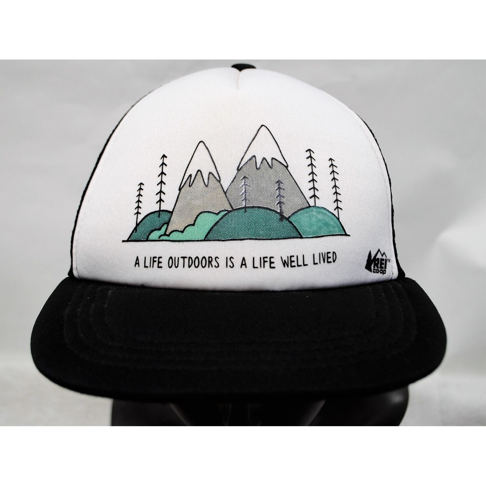 Vintage REI Co-op A Life Outdoors Trucker Adjustable Hat (F6)
